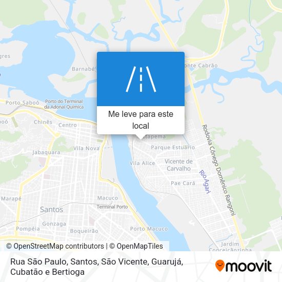 Rua São Paulo mapa
