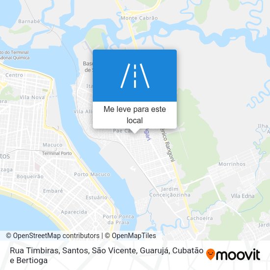Rua Timbiras mapa