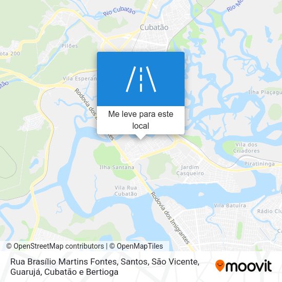Rua Brasílio Martins Fontes mapa