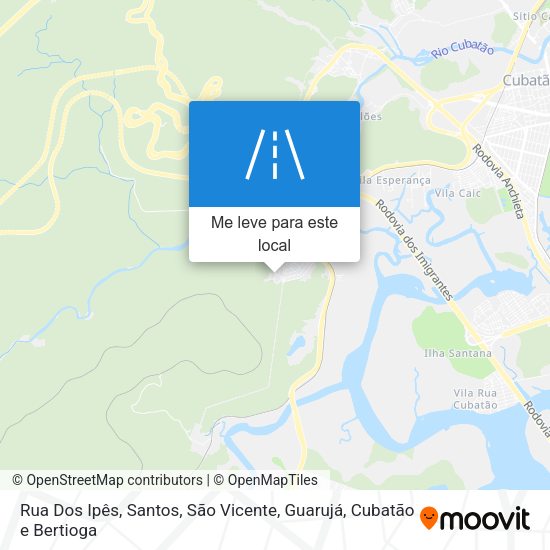 Rua Dos Ipês mapa