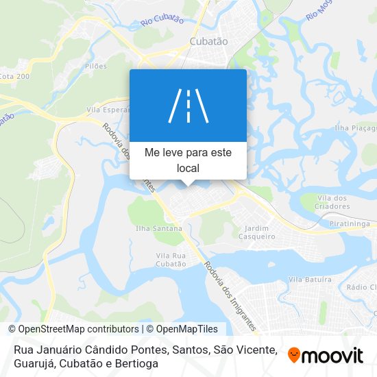 Rua Januário Cândido Pontes mapa