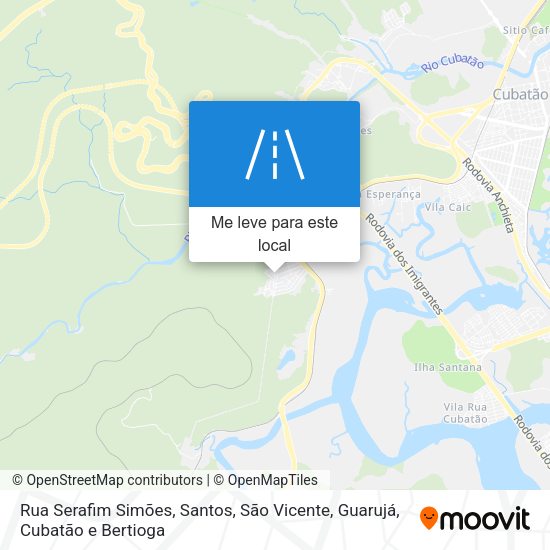Rua Serafim Simões mapa