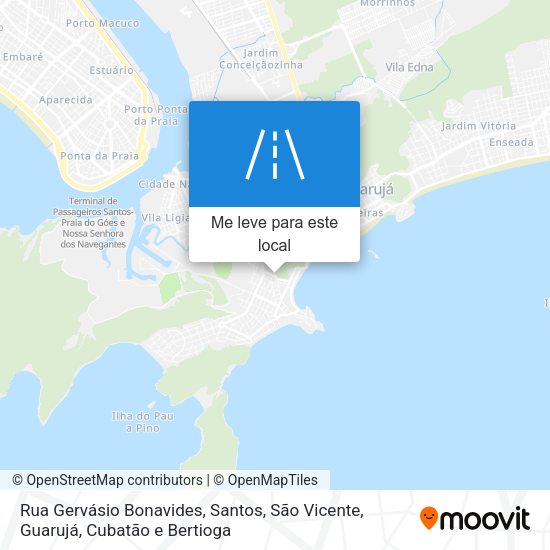 Rua Gervásio Bonavides mapa