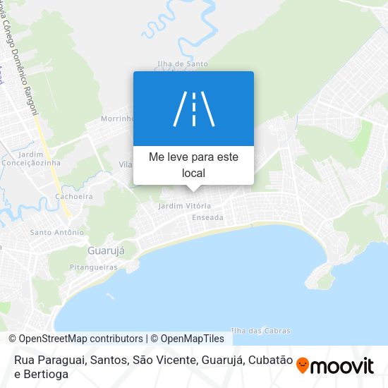 Rua Paraguai mapa