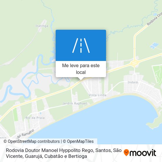 Rodovia Doutor Manoel Hyppolito Rego mapa