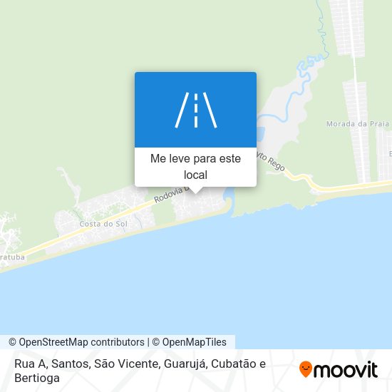 Rua A mapa