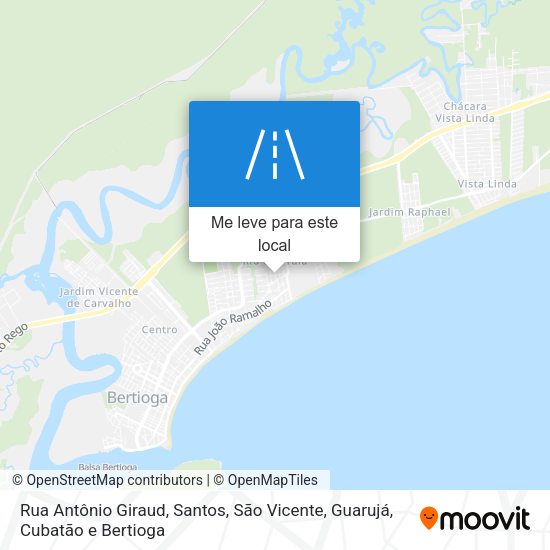Rua Antônio Giraud mapa