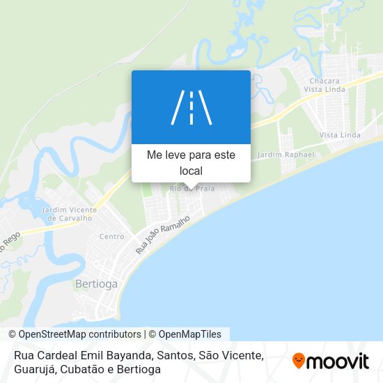 Rua Cardeal Emil Bayanda mapa