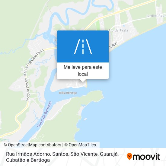 Rua Irmãos Adorno mapa