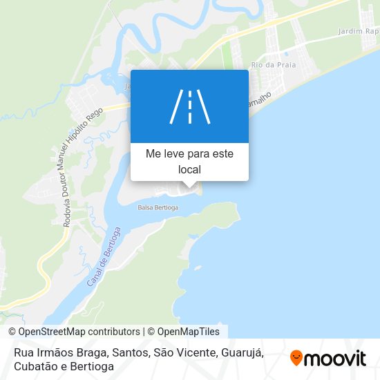Rua Irmãos Braga mapa