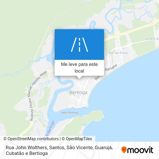 Rua John Wolthers mapa