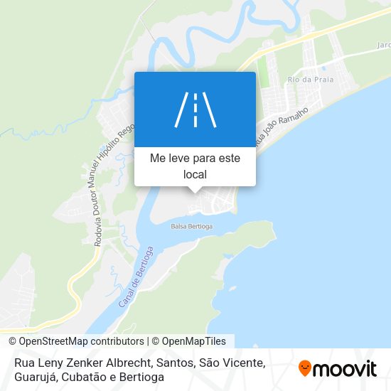 Rua Leny Zenker Albrecht mapa