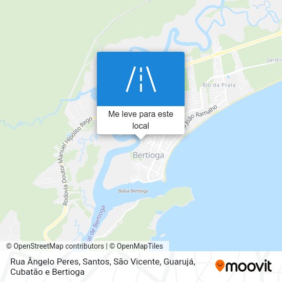 Rua Ângelo Peres mapa
