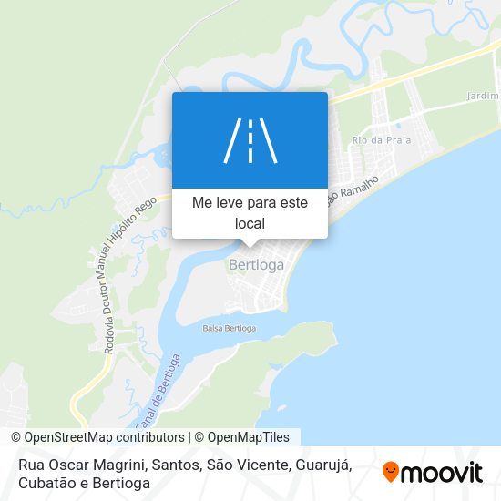 Rua Oscar Magrini mapa