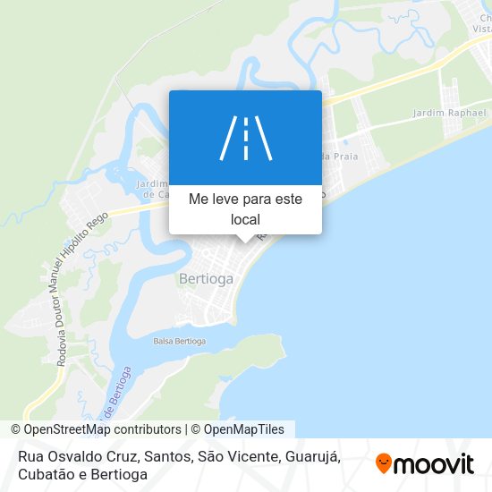 Rua Osvaldo Cruz mapa