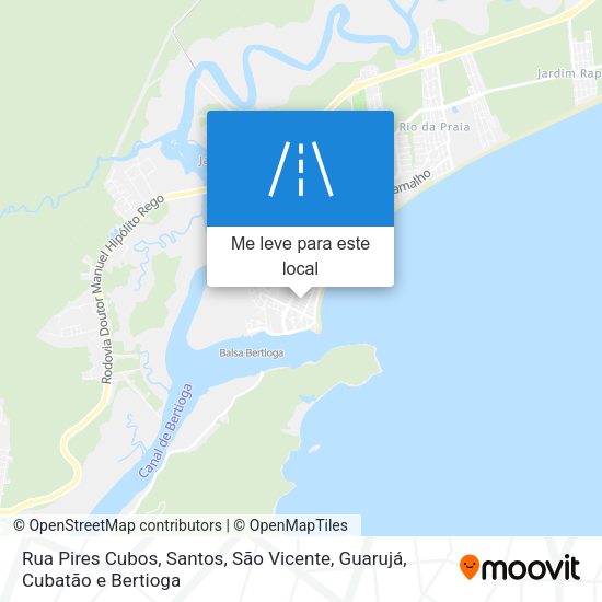 Rua Pires Cubos mapa