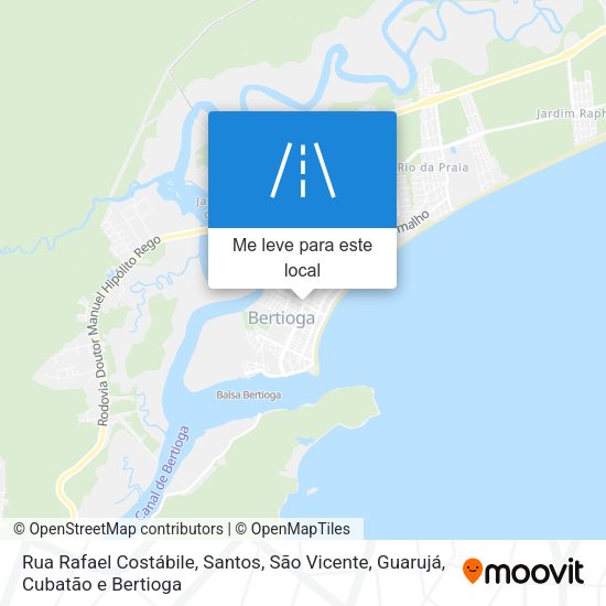 Rua Rafael Costábile mapa