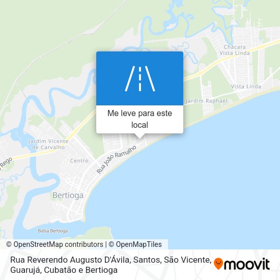 Rua Reverendo Augusto D'Ávila mapa