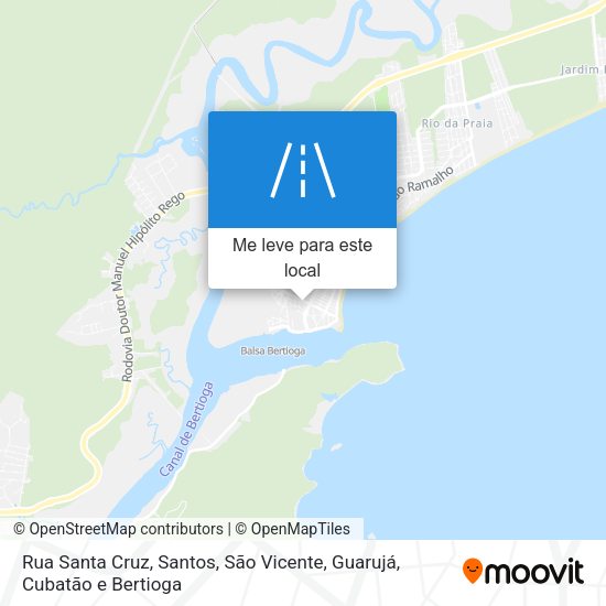 Rua Santa Cruz mapa