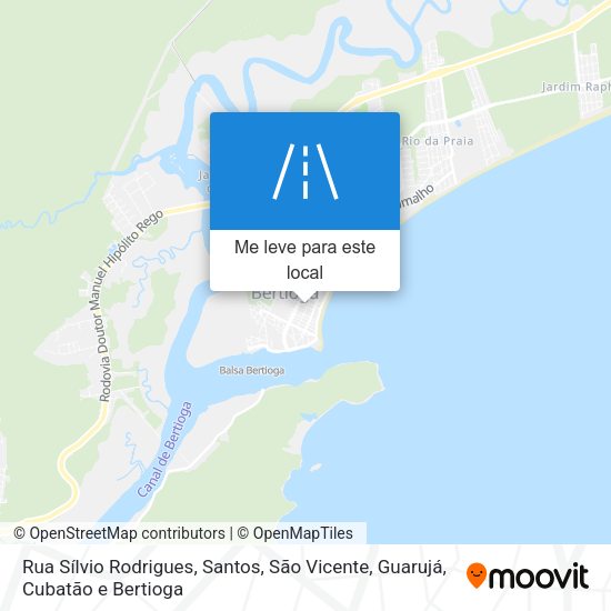 Rua Sílvio Rodrigues mapa