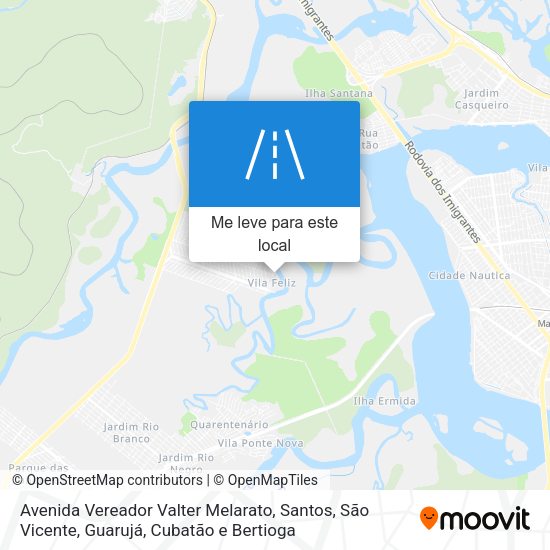 Avenida Vereador Valter Melarato mapa