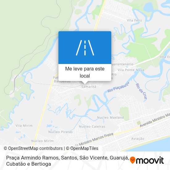 Praça Armindo Ramos mapa