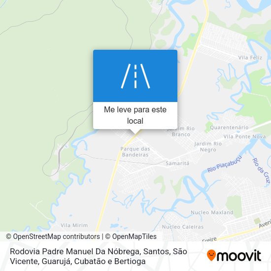 Rodovia Padre Manuel Da Nóbrega mapa