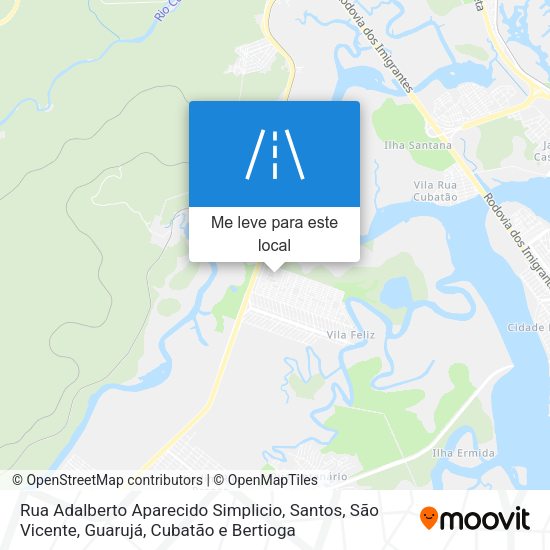 Rua Adalberto Aparecido Simplicio mapa