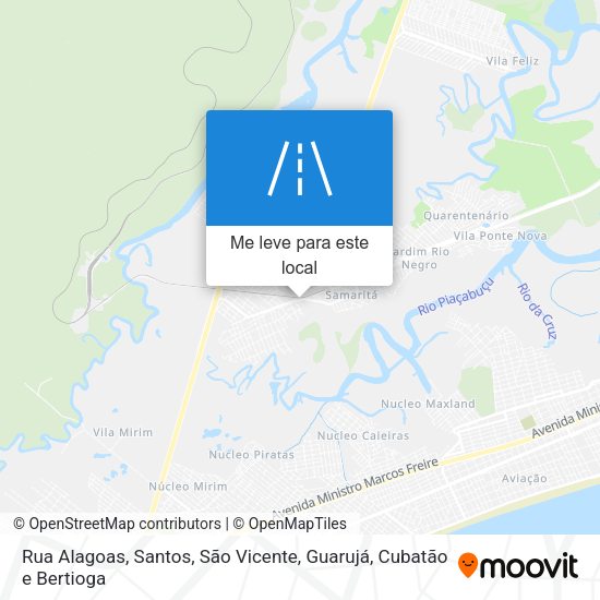 Rua Alagoas mapa