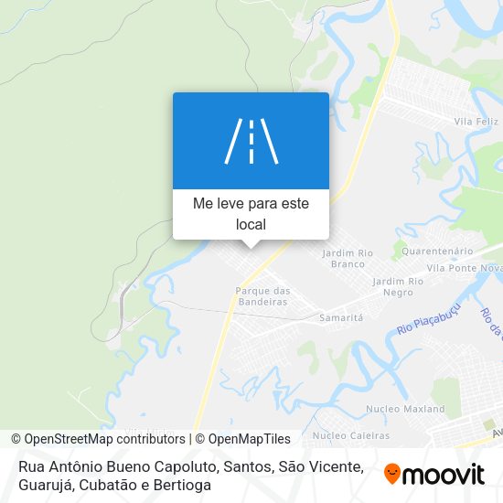 Rua Antônio Bueno Capoluto mapa
