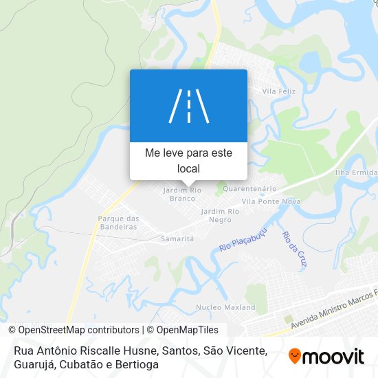 Rua Antônio Riscalle Husne mapa