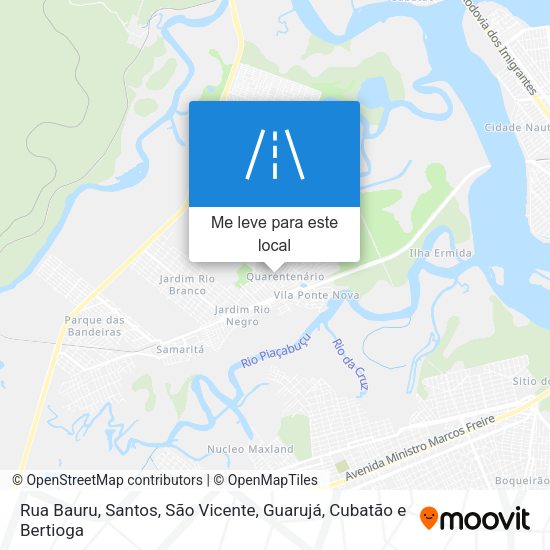 Rua Bauru mapa