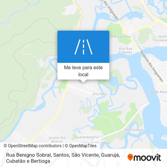 Rua Benigno Sobral mapa