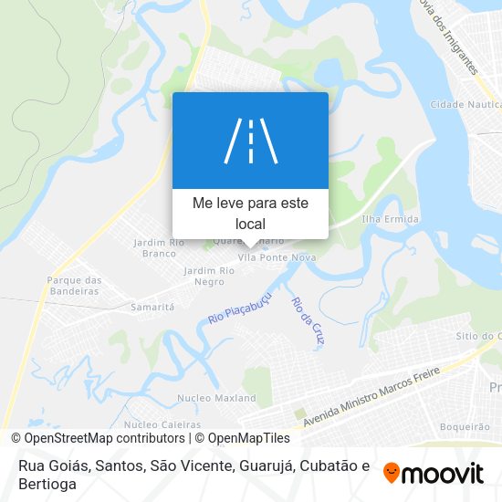 Rua Goiás mapa