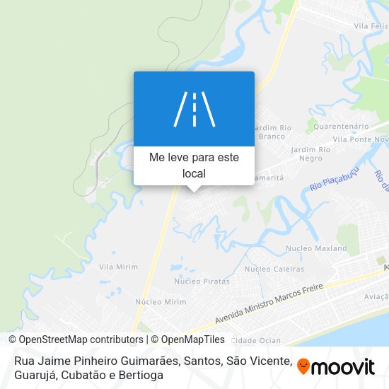 Rua Jaime Pinheiro Guimarães mapa