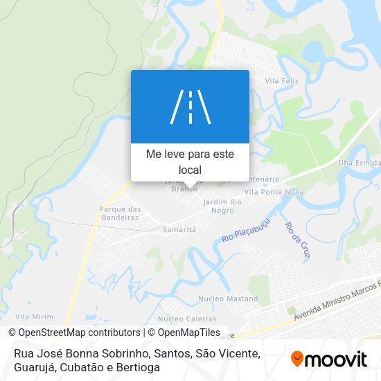 Rua José Bonna Sobrinho mapa