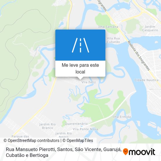 Rua Mansueto Pierotti mapa
