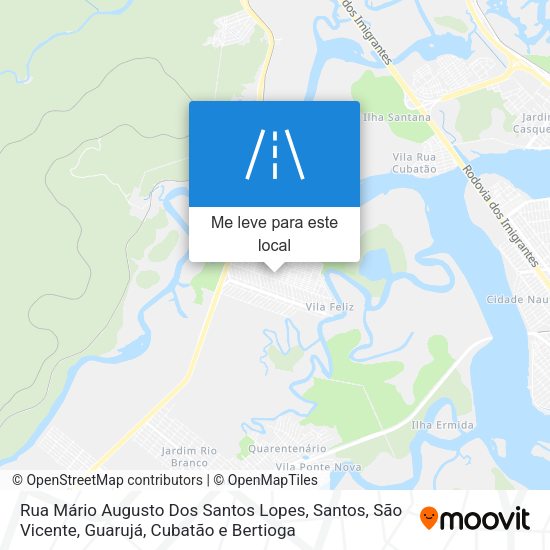 Rua Mário Augusto Dos Santos Lopes mapa