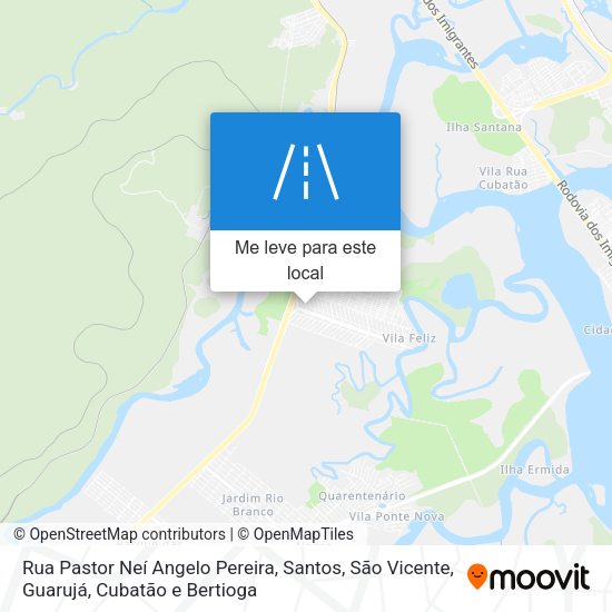 Rua Pastor Neí Angelo Pereira mapa