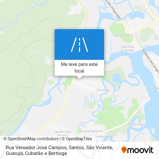Rua Vereador José Campos mapa