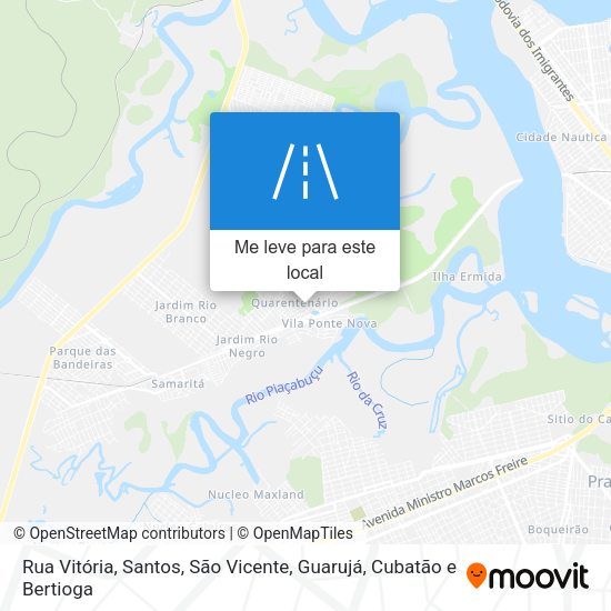 Rua Vitória mapa