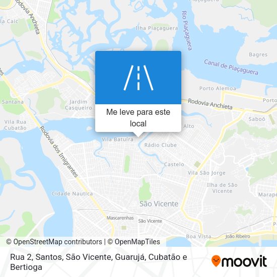 Rua 2 mapa