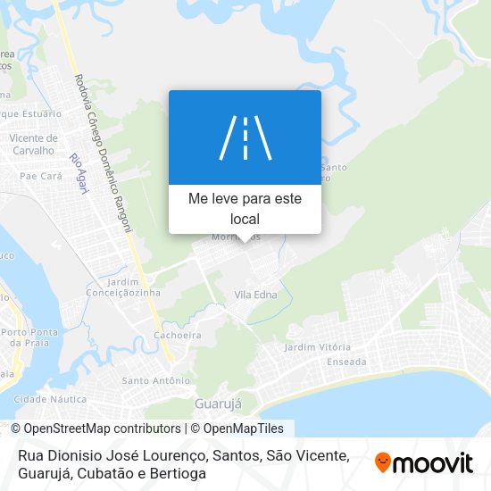 Rua Dionisio José Lourenço mapa
