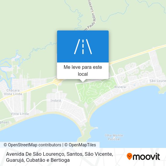 Avenida De São Lourenço mapa