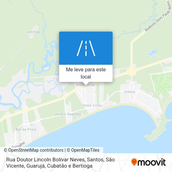 Rua Doutor Lincoln Bolivar Neves mapa