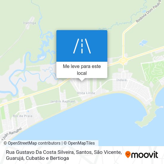 Rua Gustavo Da Costa Silveira mapa