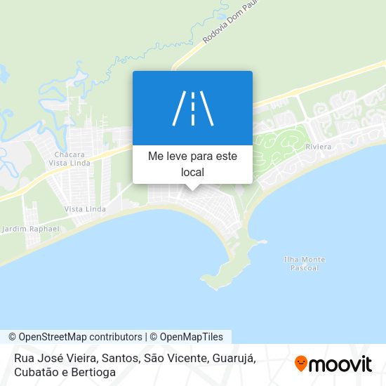 Rua José Vieira mapa