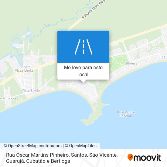 Rua Oscar Martins Pinheiro mapa