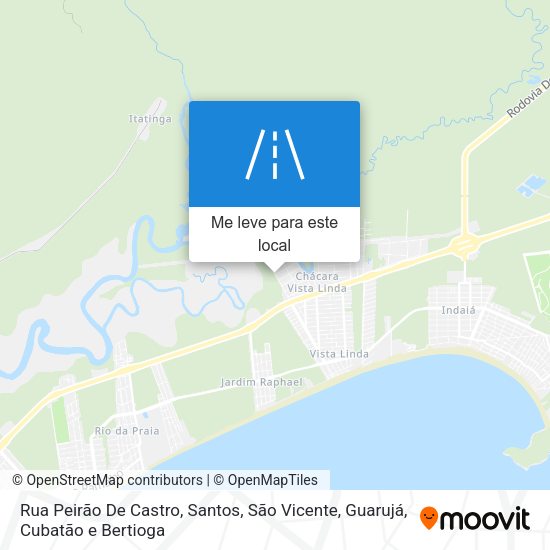 Rua Peirão De Castro mapa
