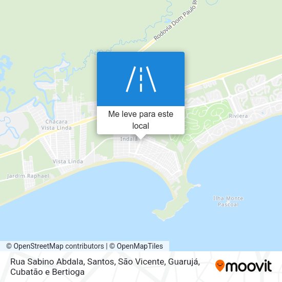 Rua Sabino Abdala mapa